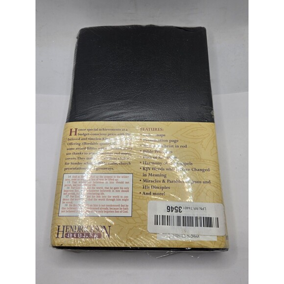 KJV Gift & Award Bible (Imitation Leather, Black, Red Letter) Imitation Leat... - Picture 4 of 4